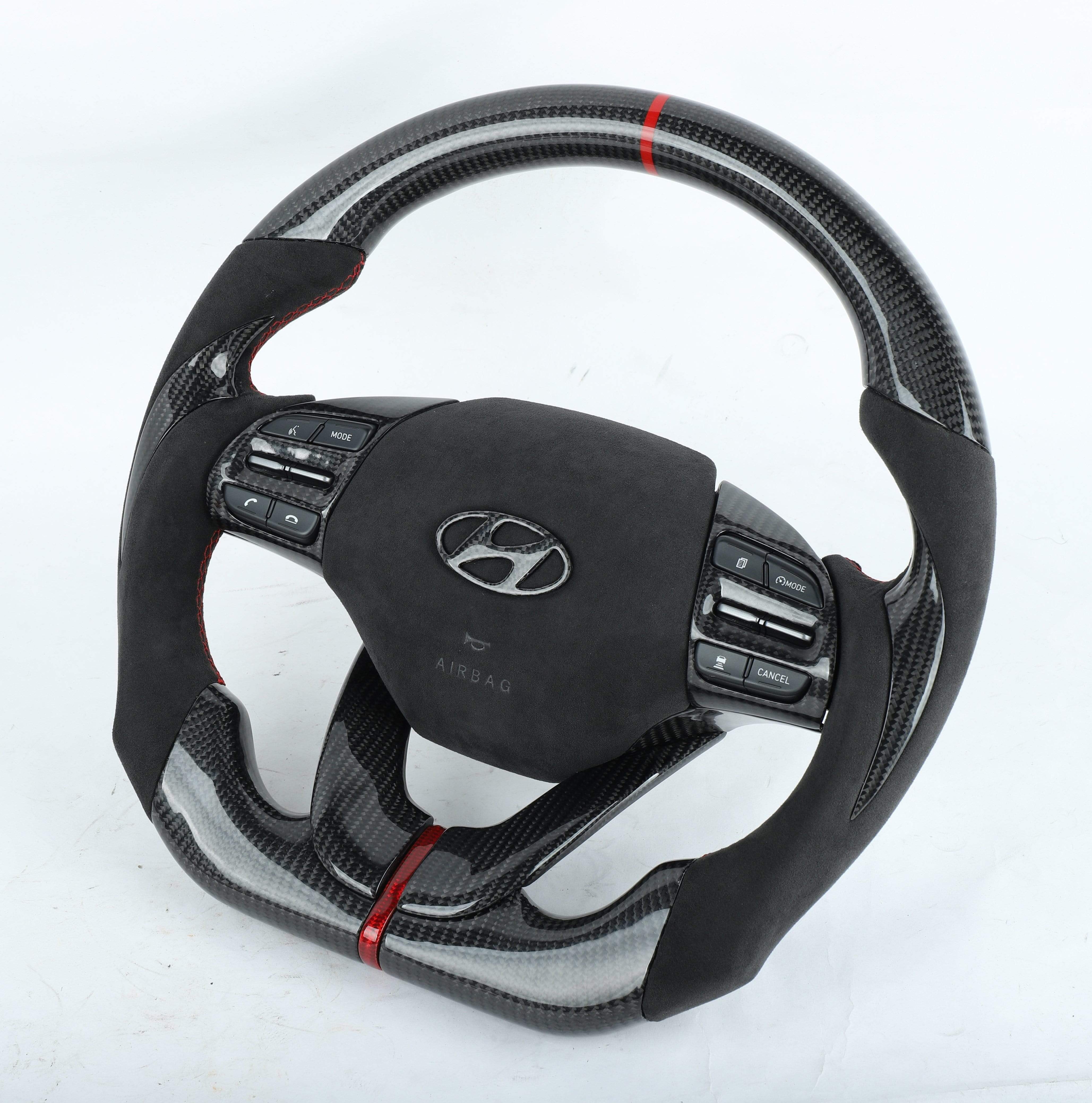 2019-2020 Hyundai Elantra Custom Carbon Fiber Steering Wheel, reference RCC-HYUNDAI-06