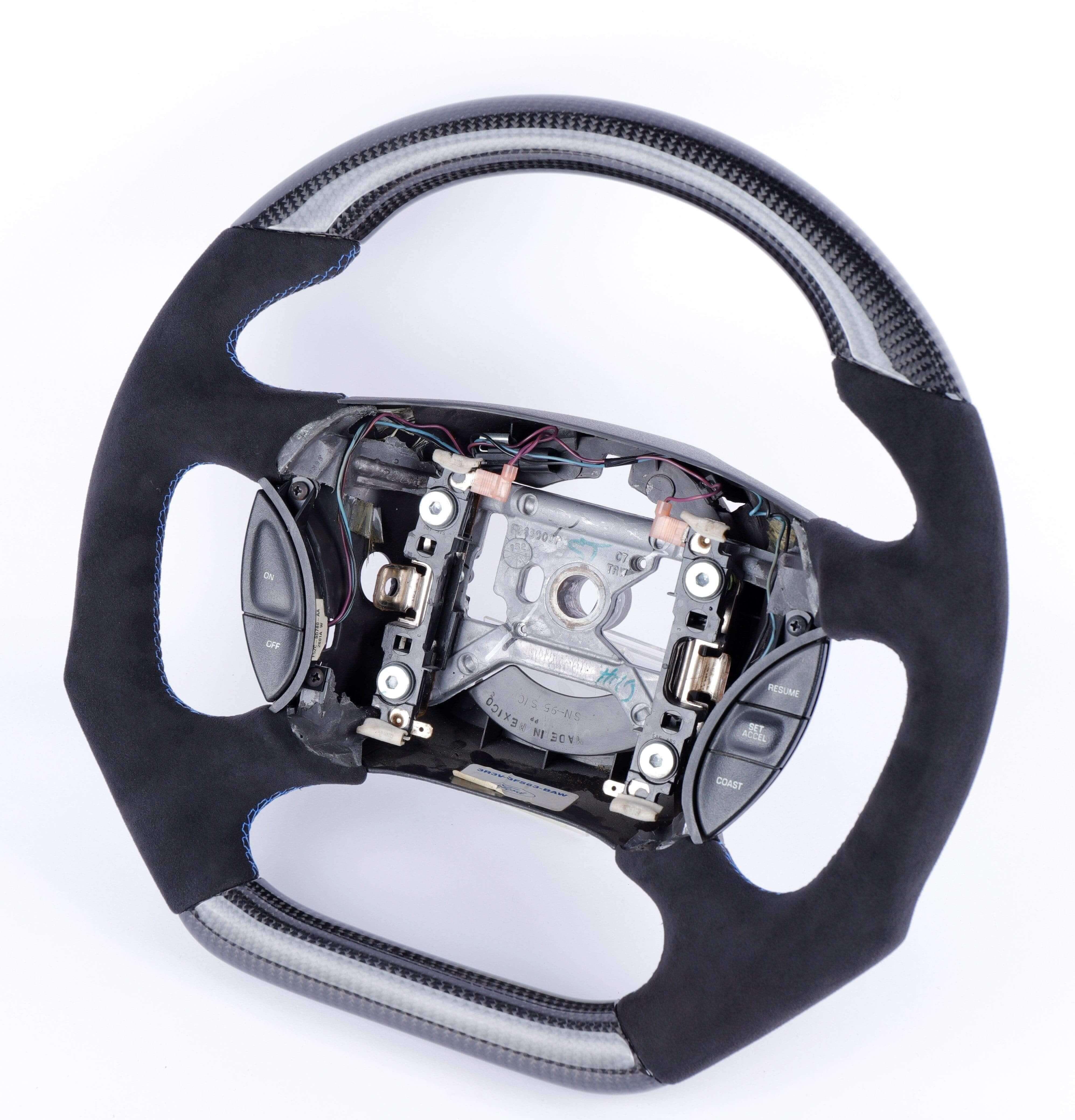 Ford Mustang (1994-2004) Custom Carbon Fiber Steering Wheel, reference RCC-FORD-03
