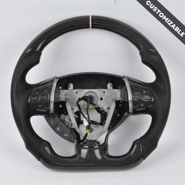 2007-2016 Mitsubishi Lancer Evolution X Custom Carbon Fiber Steering Wheel, reference RCC-MITSUBISHI-02