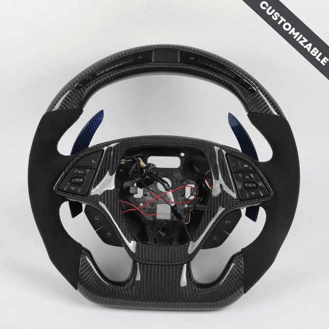 2016-2024 Camaro Custom Carbon Fiber Steering Wheel, reference RCC-CHEVROLET-02