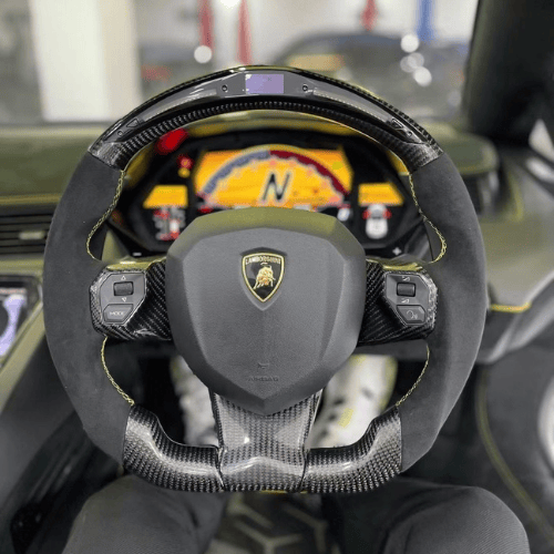 2011+ Lamborghini Aventador Custom Carbon Fiber Steering Wheel, reference RCC-LAMBORGHINI-03