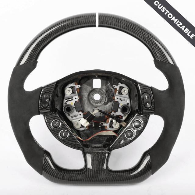 2005-2020 Maserati GranTurismo, GranCabrio and Quattroporte Custom Carbon Fiber Steering Wheel, reference RCC-MASERATI-01