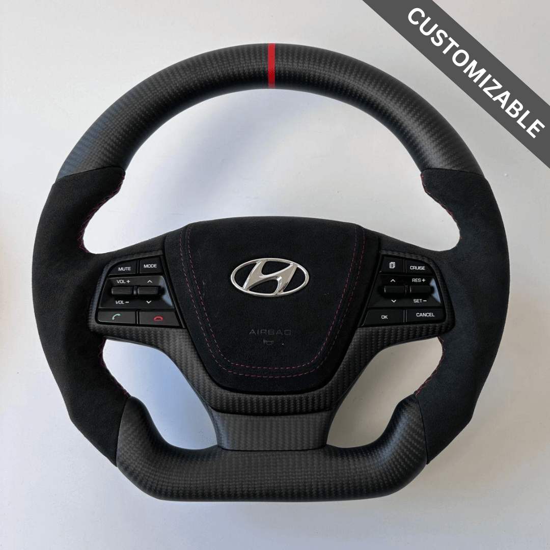 2017-2018 Hyundai Elantra Custom Carbon Fiber Steering Wheel, reference RCC-HYUNDAI-08