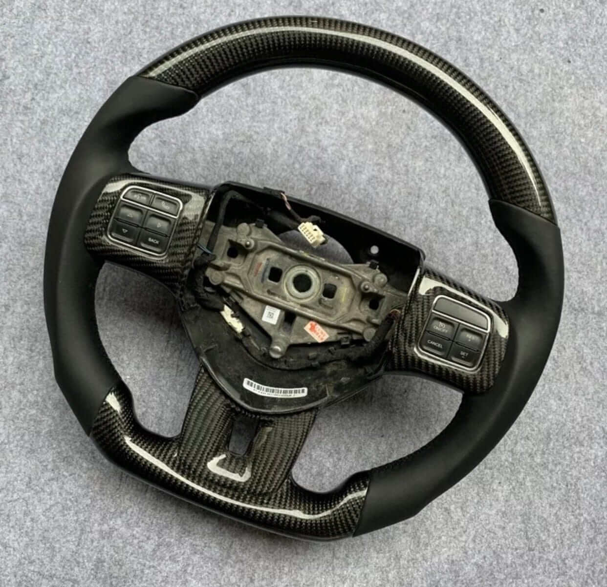 2010-2014 Dodge Charger/Challenger Custom Carbon Fiber Steering Wheel, reference RCC-DODGE-03