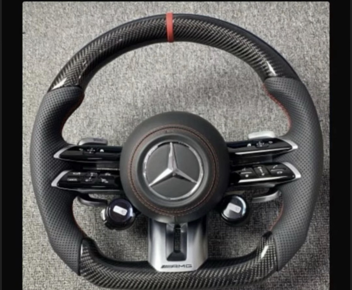 Mercedes-AMG Carbon Fiber Steering Wheel with Drive-Mode Dials, photo 1