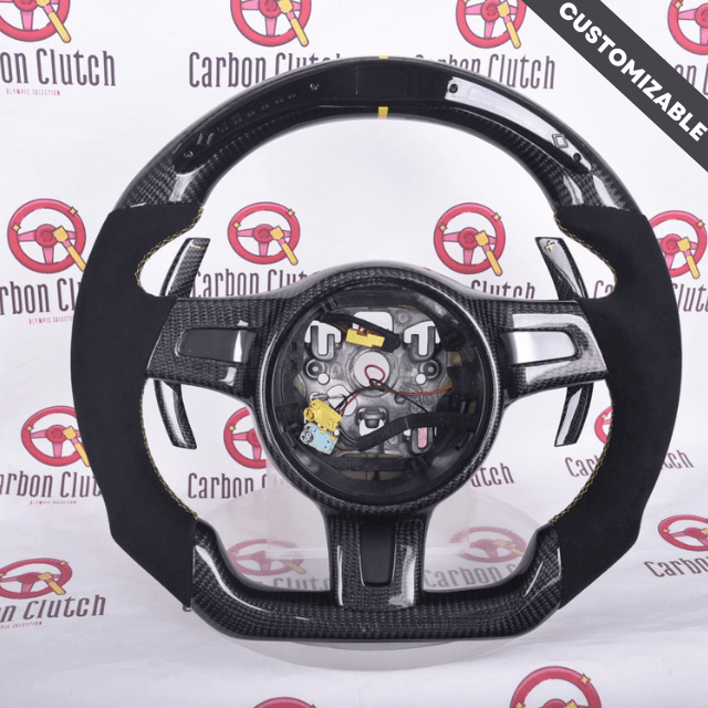 2012+ Porsche 991.1 Custom Carbon Fiber Steering Wheel, reference RCC-PORSCHE-02