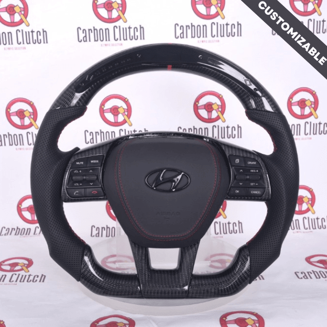 2018-2019 Hyundai Sonata Custom Carbon Fiber Steering Wheel, reference RCC-HYUNDAI-02