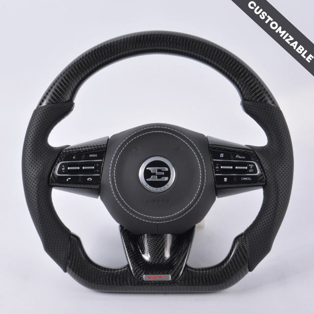 2018+ Kia Stinger Custom Carbon Fiber Steering Wheel, reference RCC-HYUNDAI-03