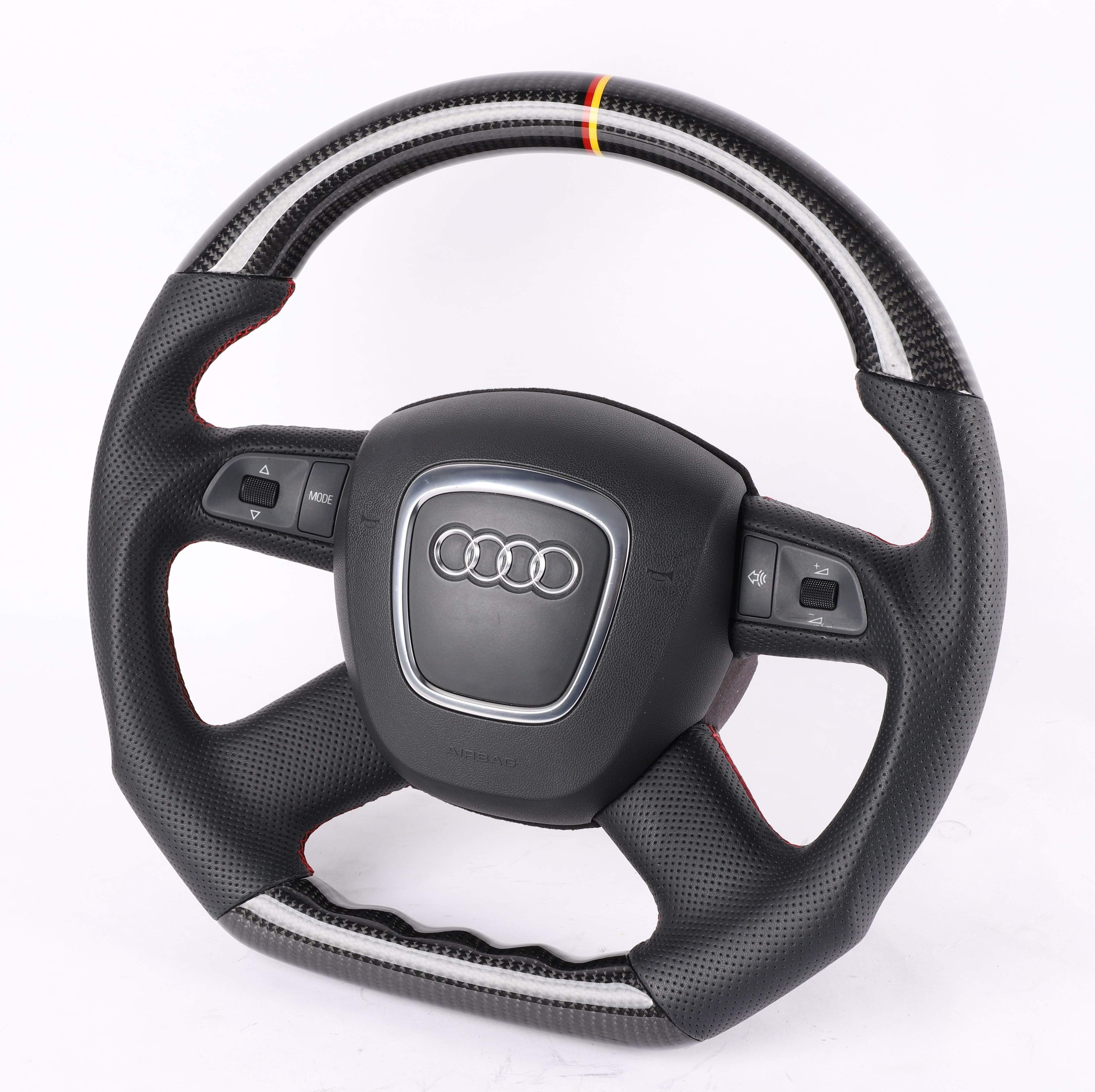 2005-2011 Audi A3, A4, A5, A6, & Q7 Custom Carbon Fiber Steering Wheel, reference RCC-AUDI-03