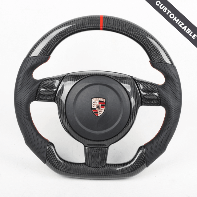 Porsche 911/Boxster/Cayman (2002-2008) Custom Carbon Fiber Steering Wheel, reference RCC-PORSCHE-06