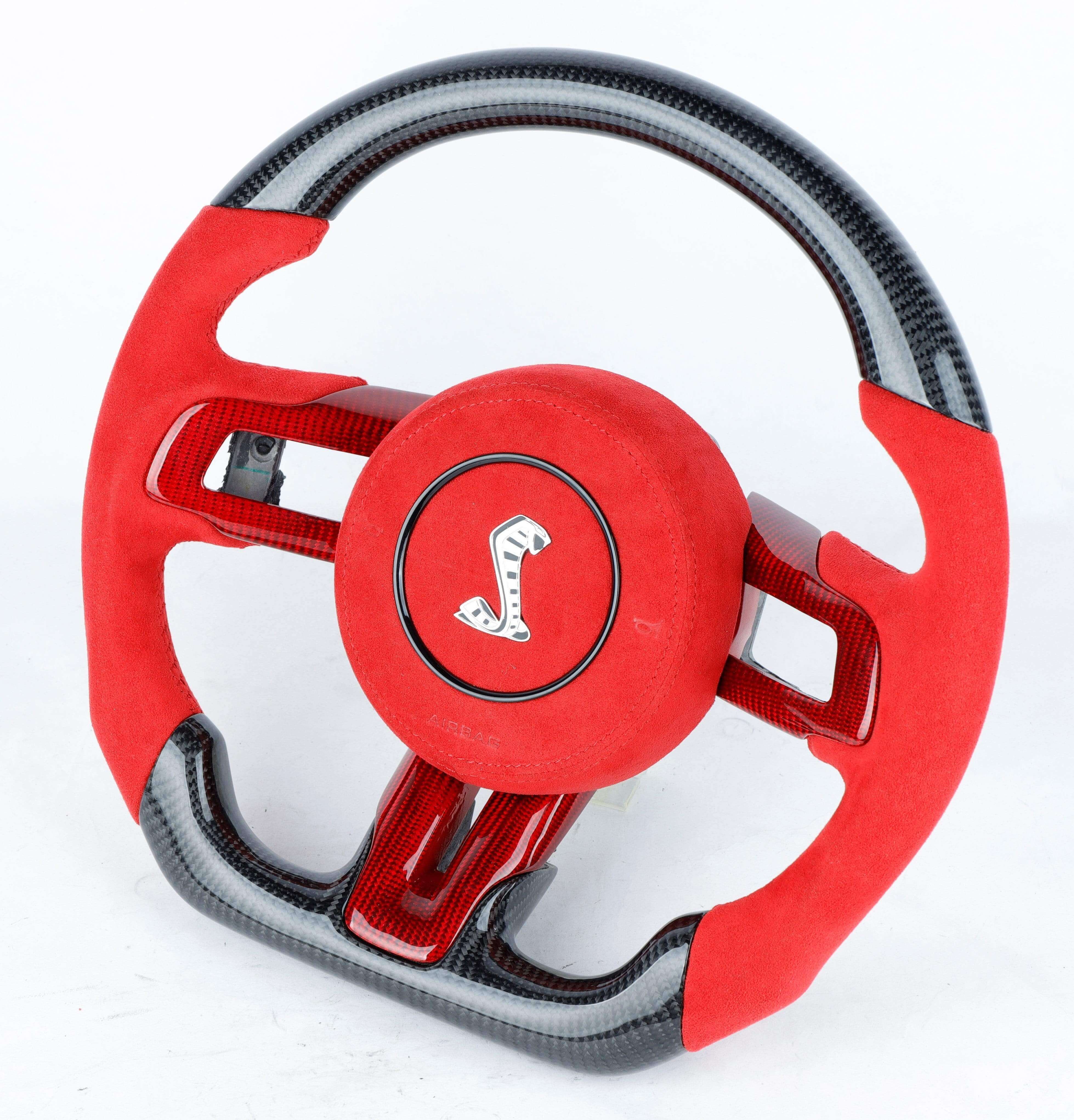 2015-2024 Ford Mustang/Shelby Custom Carbon Fiber Steering Wheel, reference RCC-FORD-07