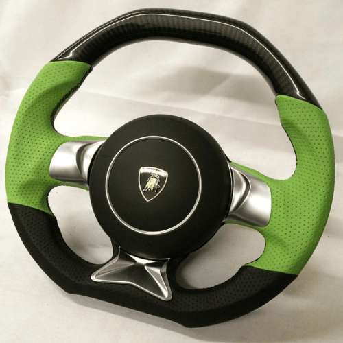 2003-2013 Lamborghini Gallardo Custom Carbon Fiber Steering Wheel, reference RCC-LAMBORGHINI-02