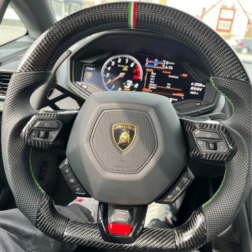 2014+ Lamborghini Huracán Custom Carbon Fiber Steering Wheel, reference RCC-LAMBORGHINI-04