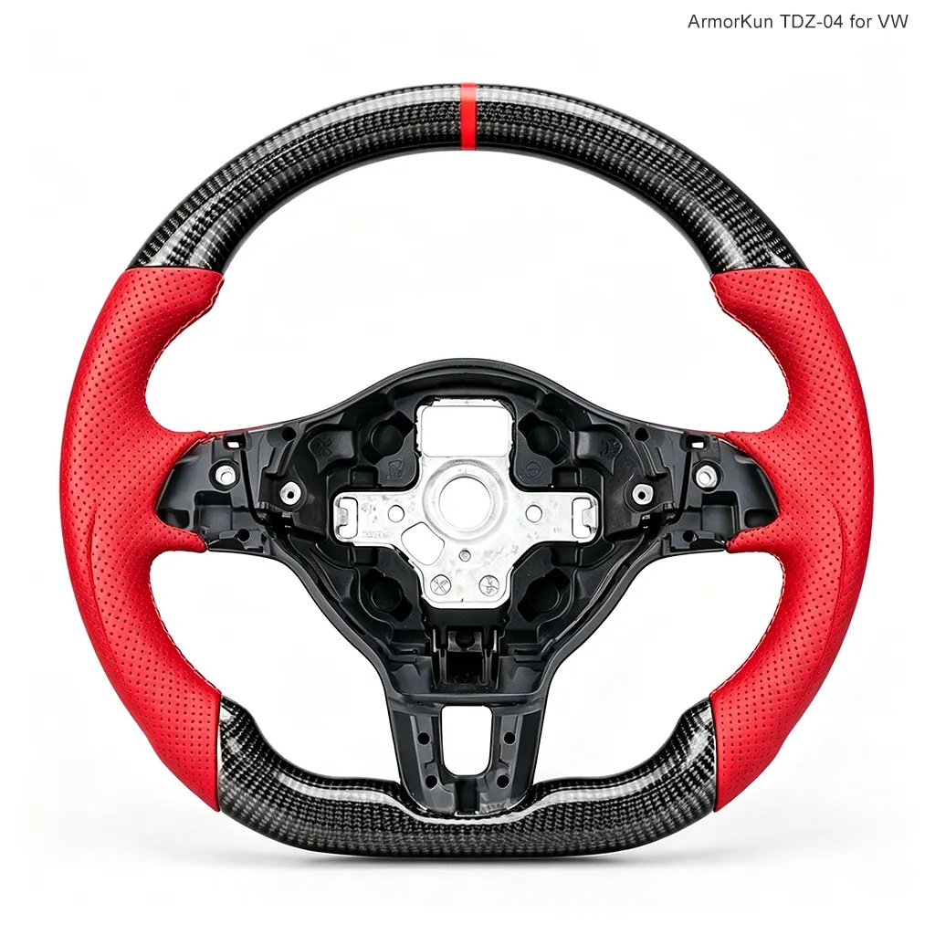 Custom Volkswagen Golf Mk6 Carbon Fiber Steering Wheel 08-14, reference AK-WEB-3496