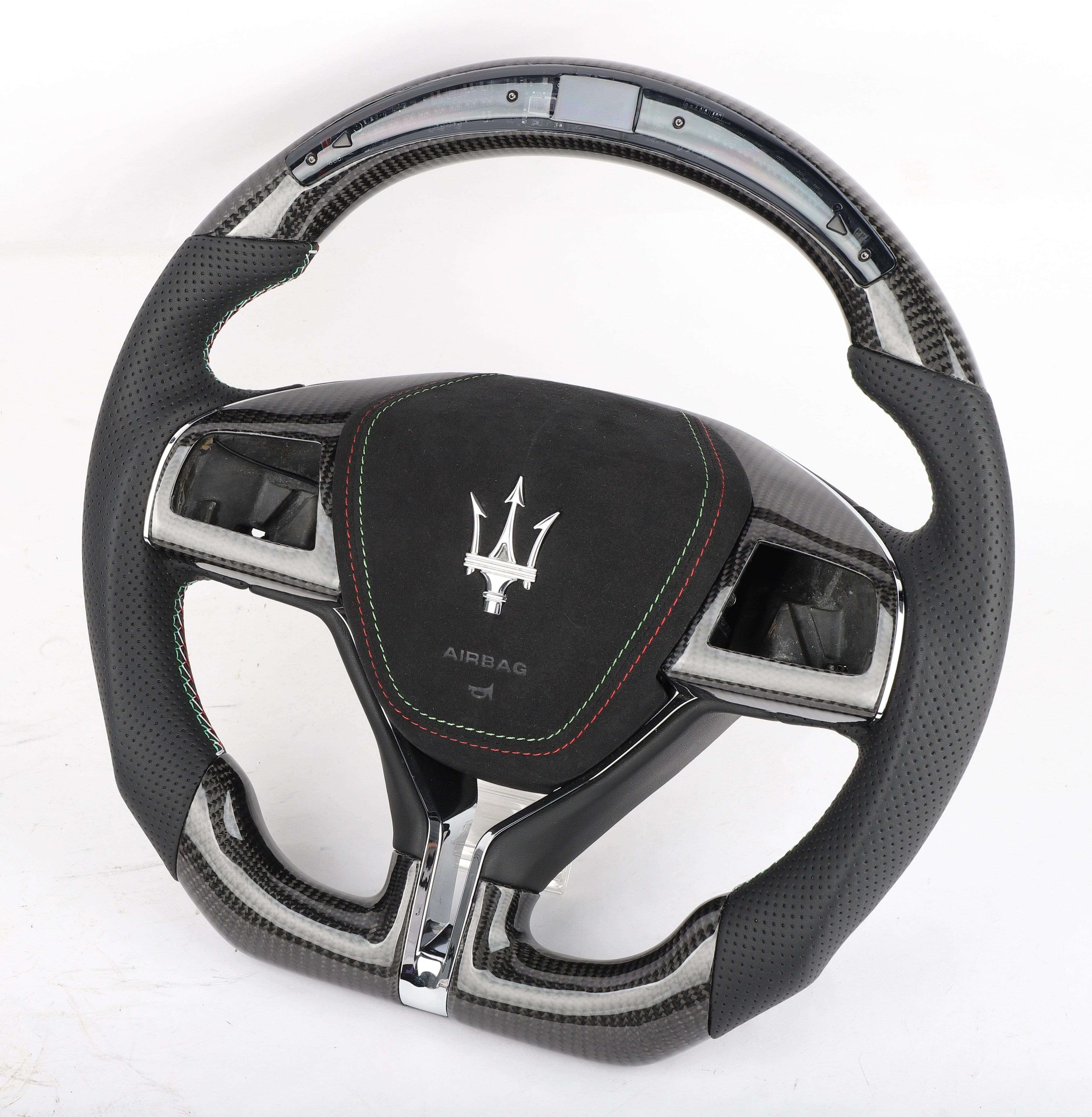 2013-2023 Maserati Ghibli, Quattroporte, Levante Custom Carbon Fiber Steering Wheel, reference RCC-MASERATI-02