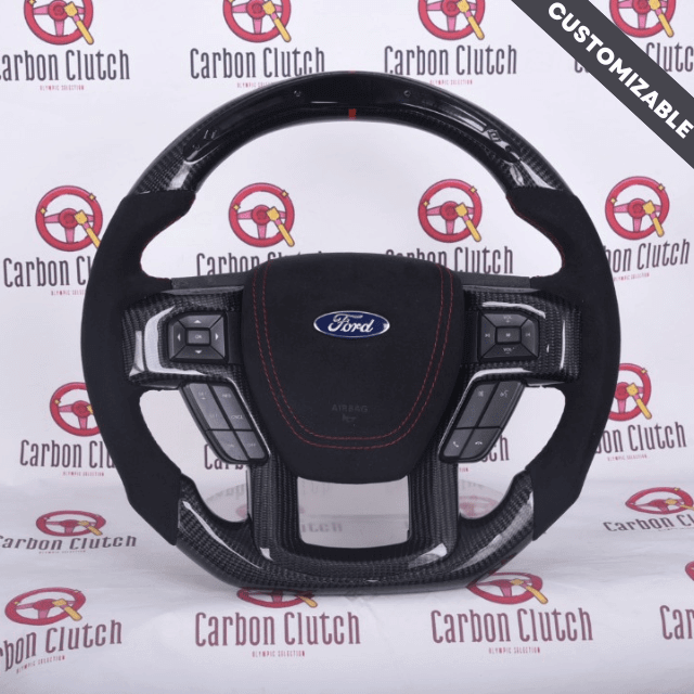 2015-2020 Ford F-150 Custom Carbon Fiber Steering Wheel, reference RCC-FORD-11