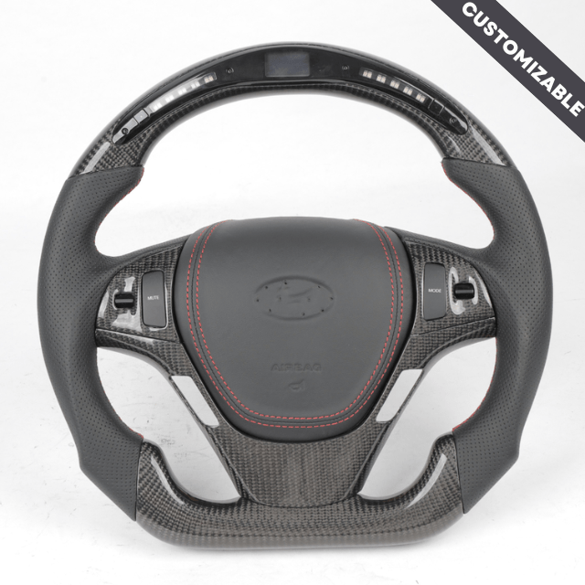 Hyundai Genesis (2009-2014) Custom Carbon Fiber Steering Wheel, reference RCC-HYUNDAI-01