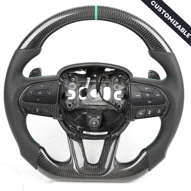 2014-2021 Jeep Grand Cherokee Custom Carbon Fiber Steering Wheel, reference RCC-JEEP-05