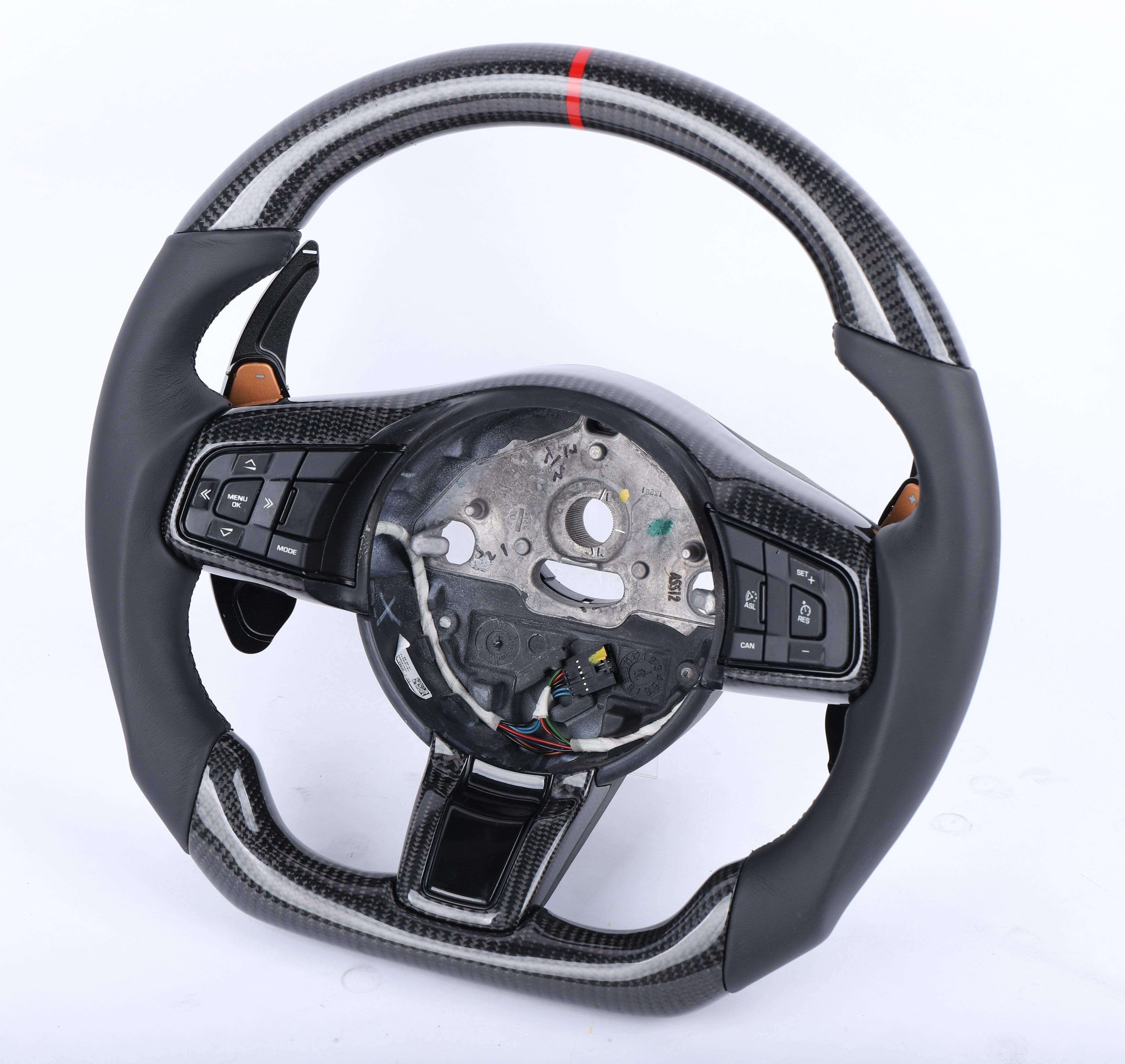 2017+ Jaguar F-Pace/XE Custom Carbon Fiber Steering Wheel, reference RCC-JAGUAR-03