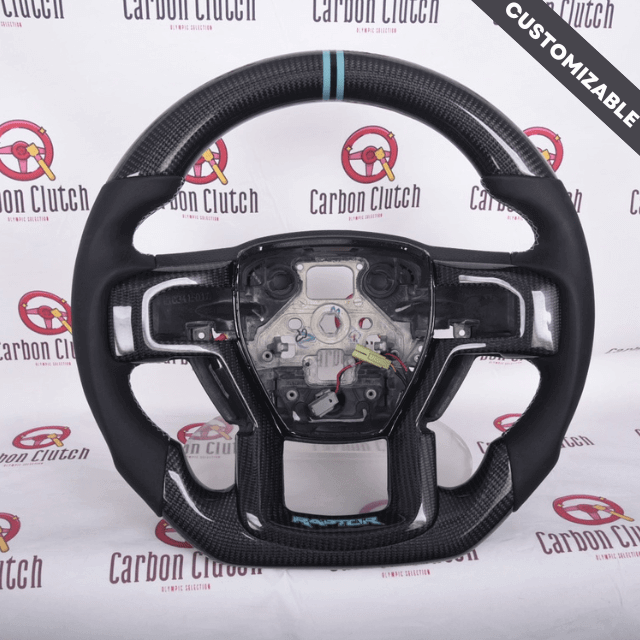 2015-2020 Ford F150/ raptor Custom Carbon Fiber Steering Wheel, reference RCC-FORD-13