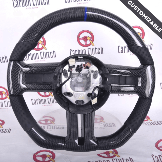 2010-2014 Ford Mustang Custom Carbon Fiber Steering Wheel, reference RCC-FORD-04