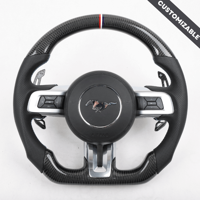 2015-2023 Ford Mustang/Shelby Custom Carbon Fiber Steering Wheel, reference RCC-FORD-02