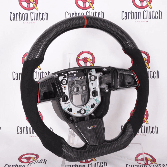Cadillac CTS & CTS-V (2008-2014) Custom Carbon Fiber Steering Wheel, reference RCC-CADILLAC-02
