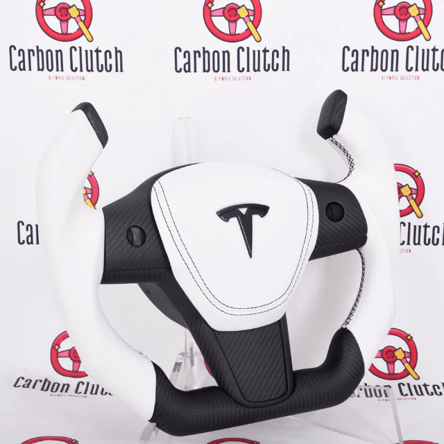 2017+ Tesla Model 3/Y Custom Carbon Fiber Steering Wheel (F1 Style), reference RCC-TESLA-05