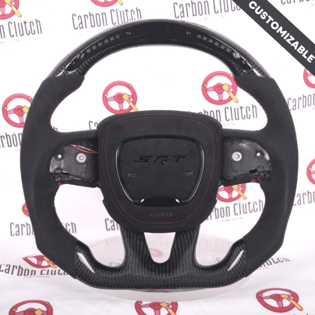 2015-2024 Dodge Charger/Challenger Custom Carbon Fiber Steering Wheel, reference RCC-DODGE-01